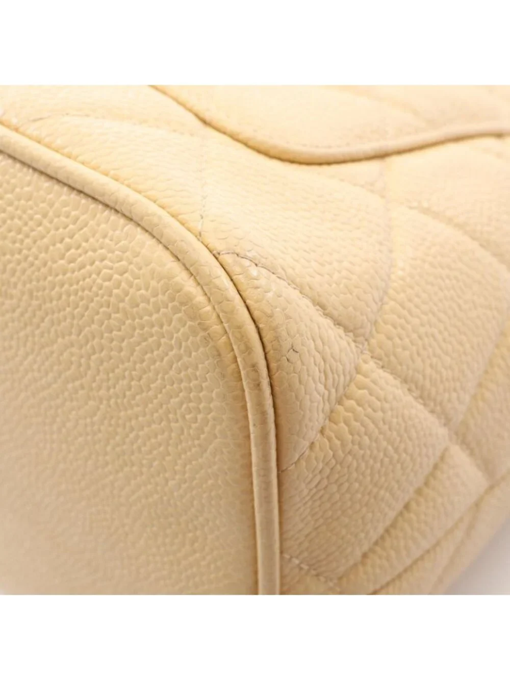 Chanel Tote Reissue Beige Caviar Leather